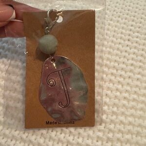 Monogrammed Keychain with Pastel Accents